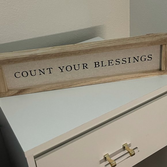 MUD PIE Count Your Blessings Sign - Picture 2 of 2